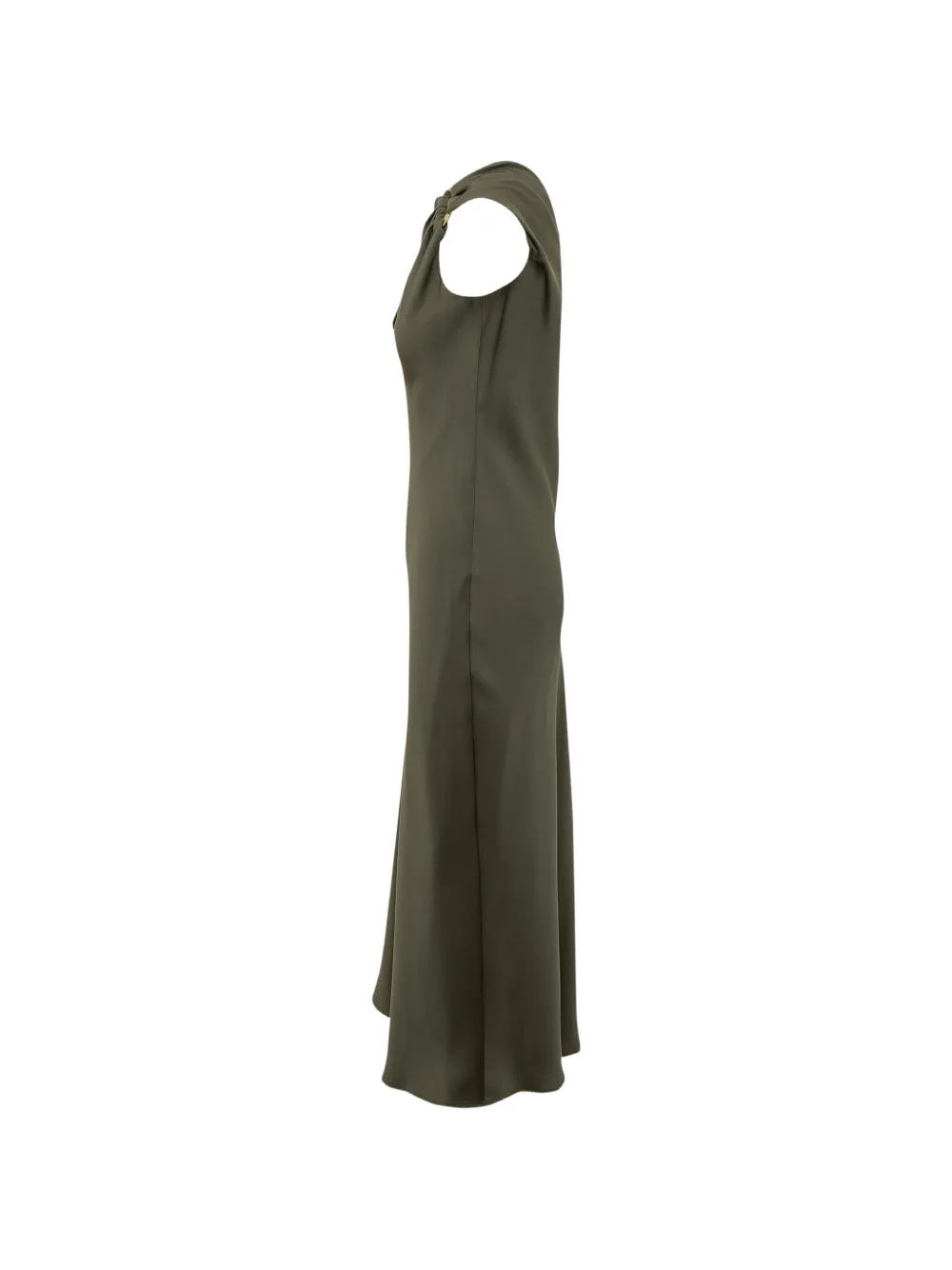  Max Mara One-shoulder Knotted Midi Dress - Green 