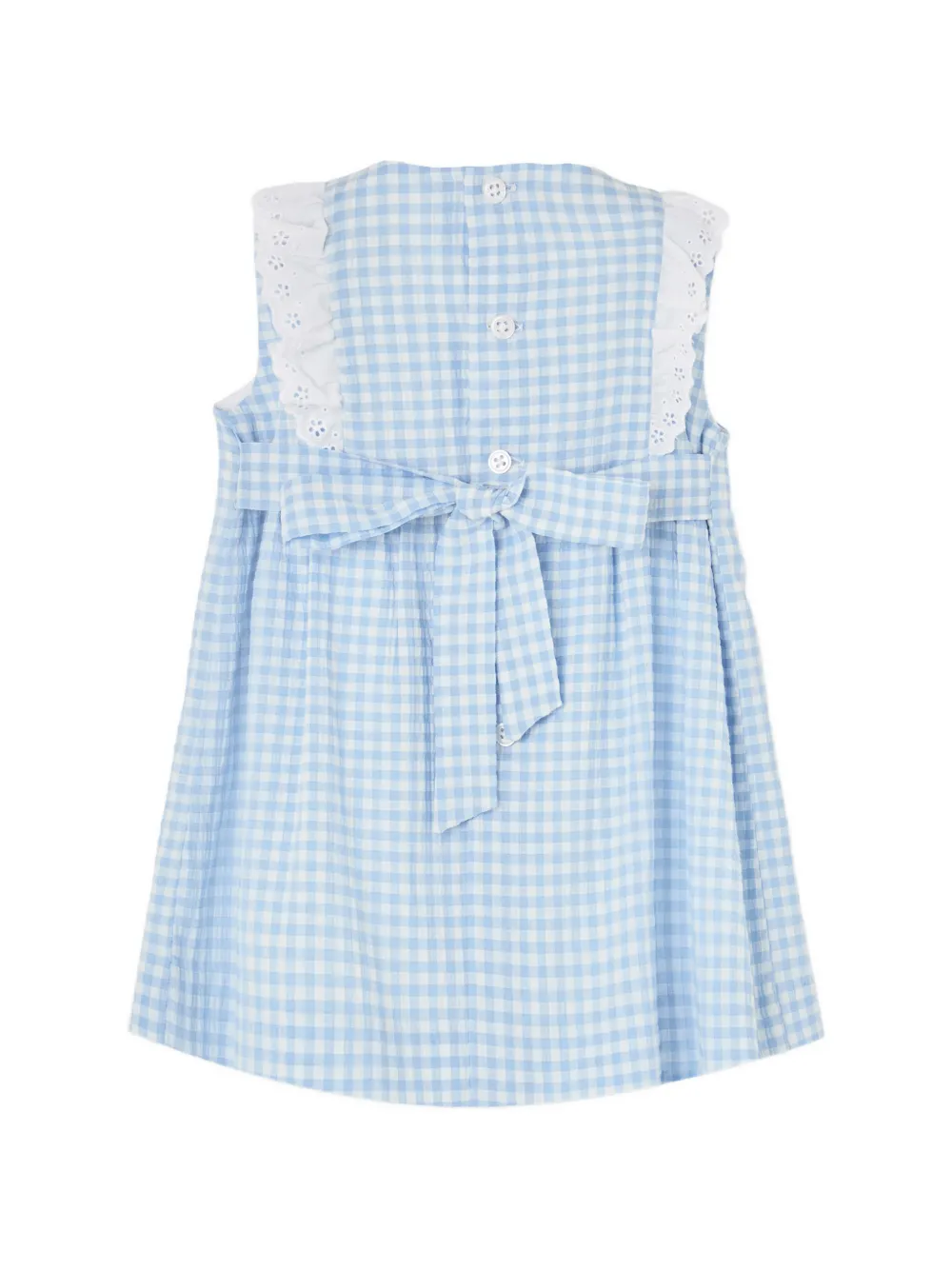  Paz Rodriguez Gingham-pattern Dress - Blue 