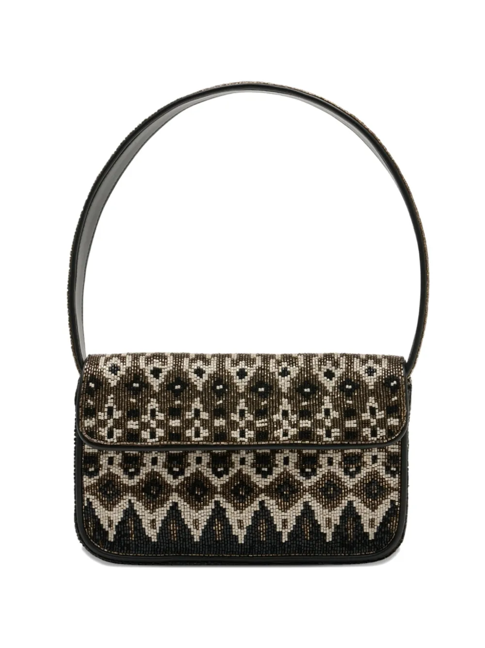 STAUD Tommy beaded shoulder bag - Marrone