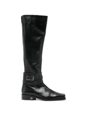 GmbH zip-front Overknee Boots | Black | FARFETCH