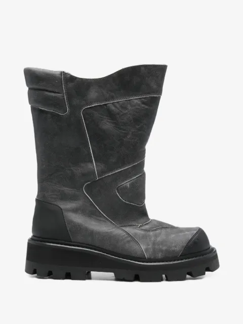 GmbH  Aeon high shaft cracked leather boots