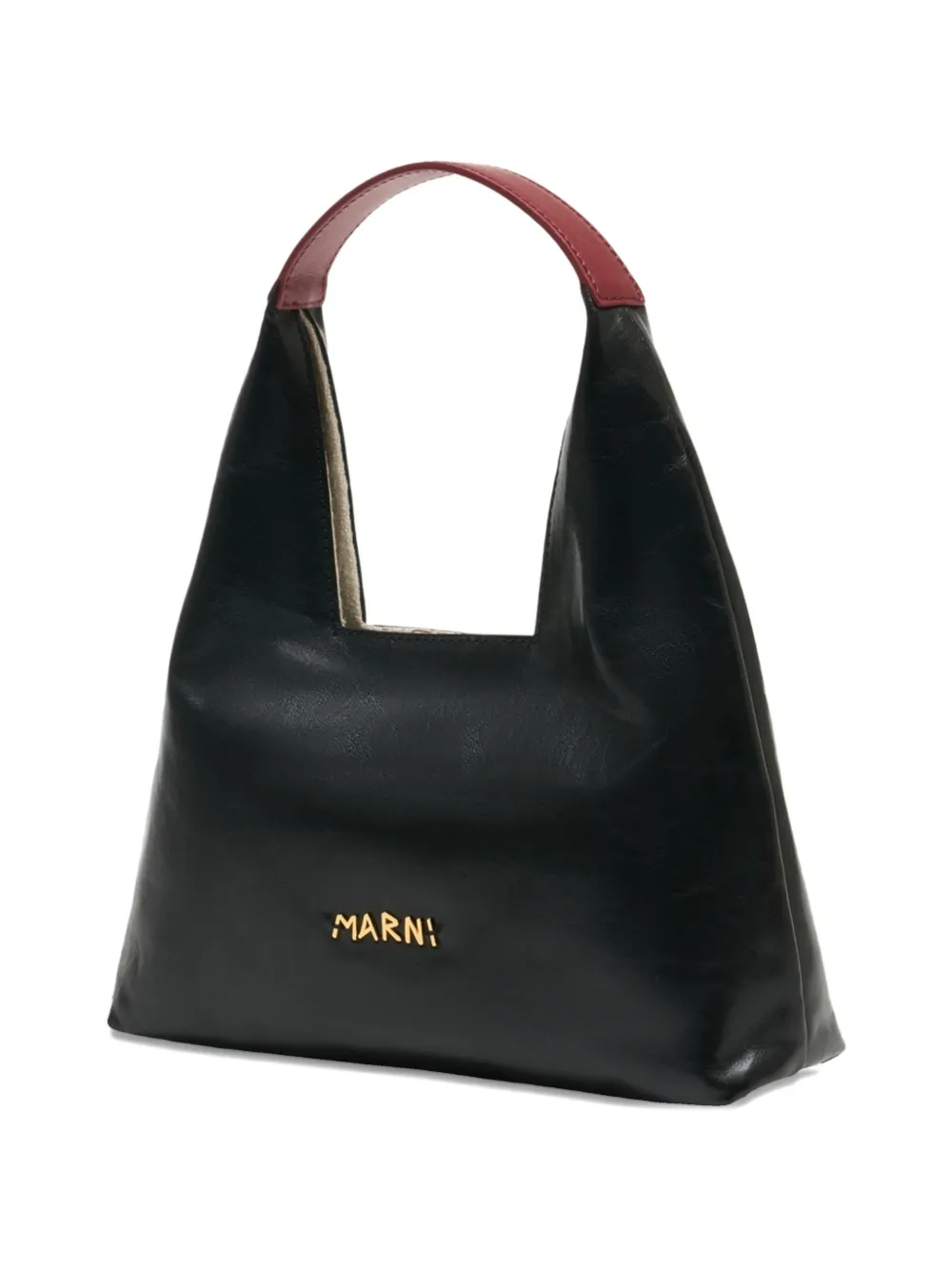  Marni Mini Leather Shoulder Bag - Black 