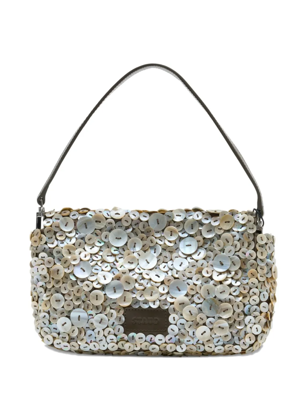 STAUD Timmy embellished shoulder bag - Toni neutri
