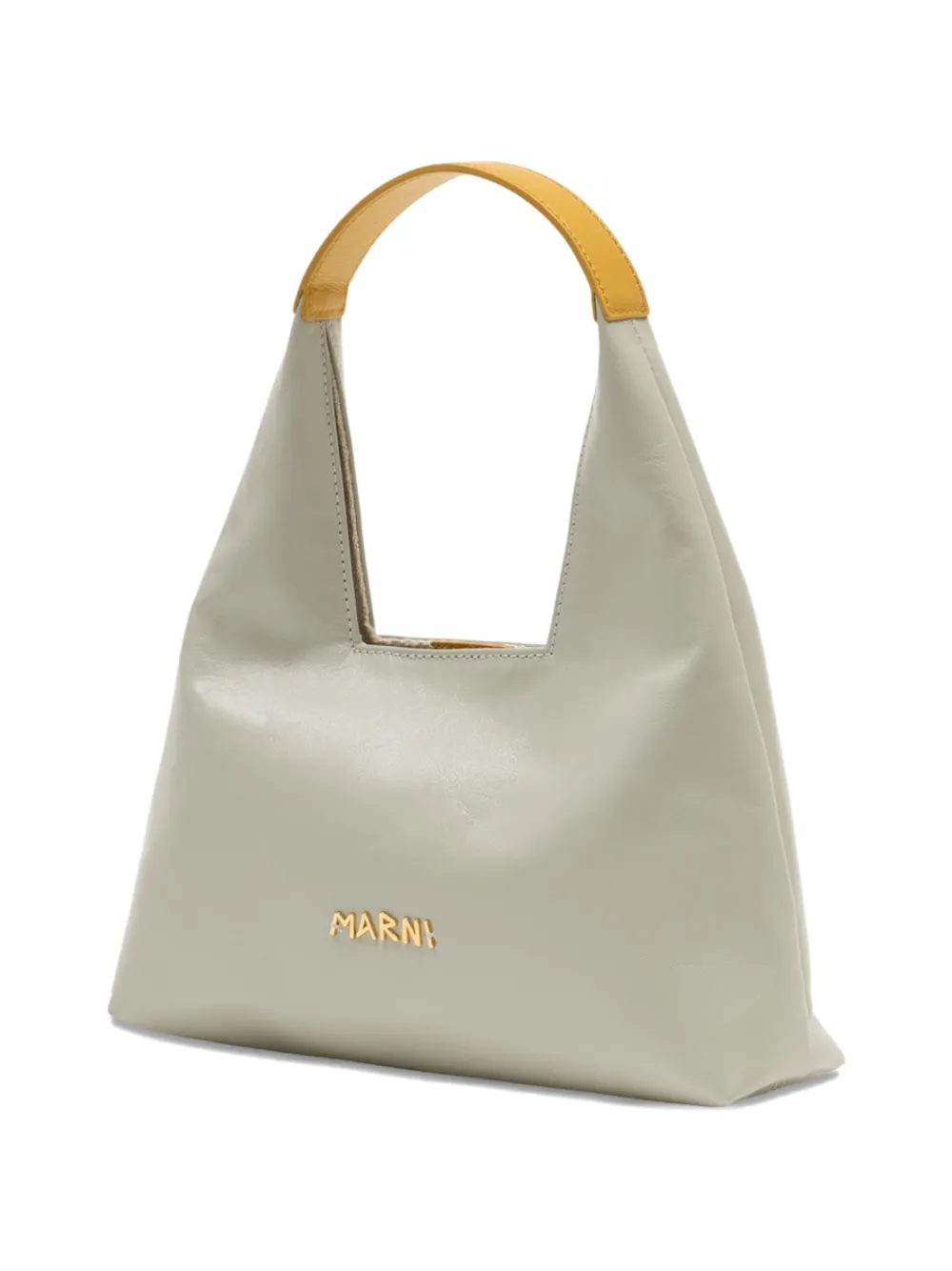 Marni Kleine leren schoudertas Beige