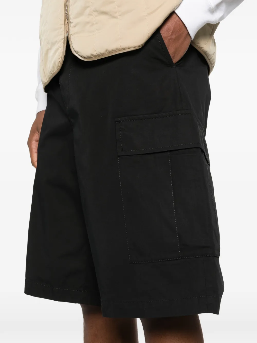 MM6 Maison Margiela Cargo shorts Zwart
