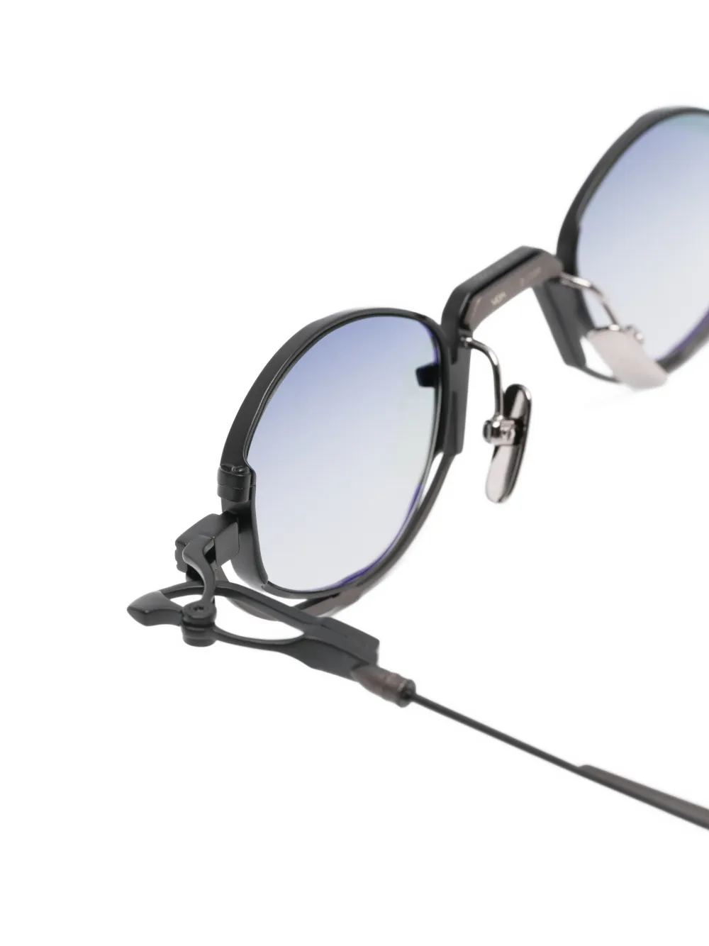  Voa Collective Nivara Round-frame Sunglasses - Black 