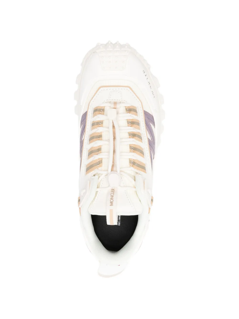 Moncler logo detail trainers Wit
