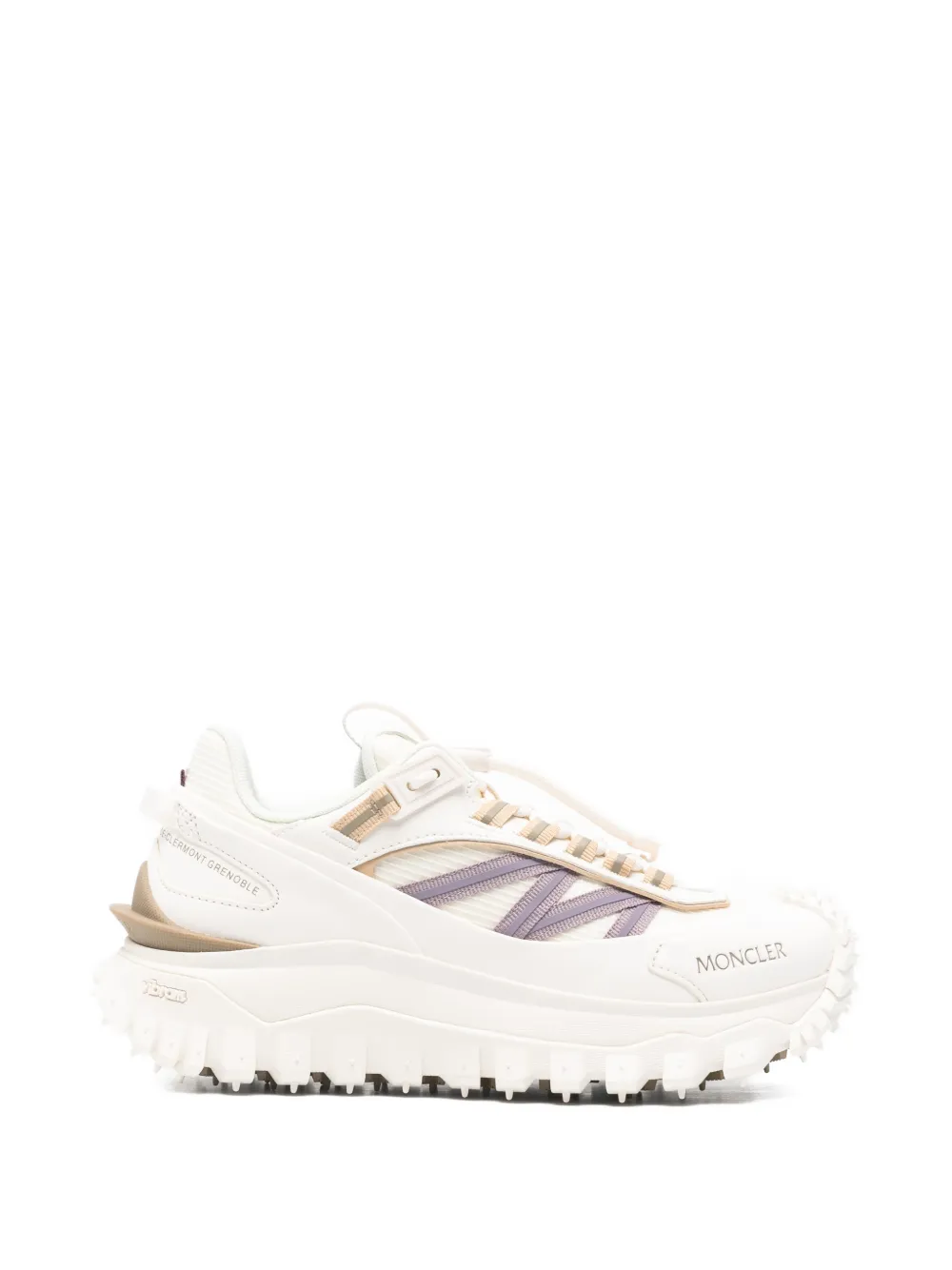 Moncler logo detail trainers Wit