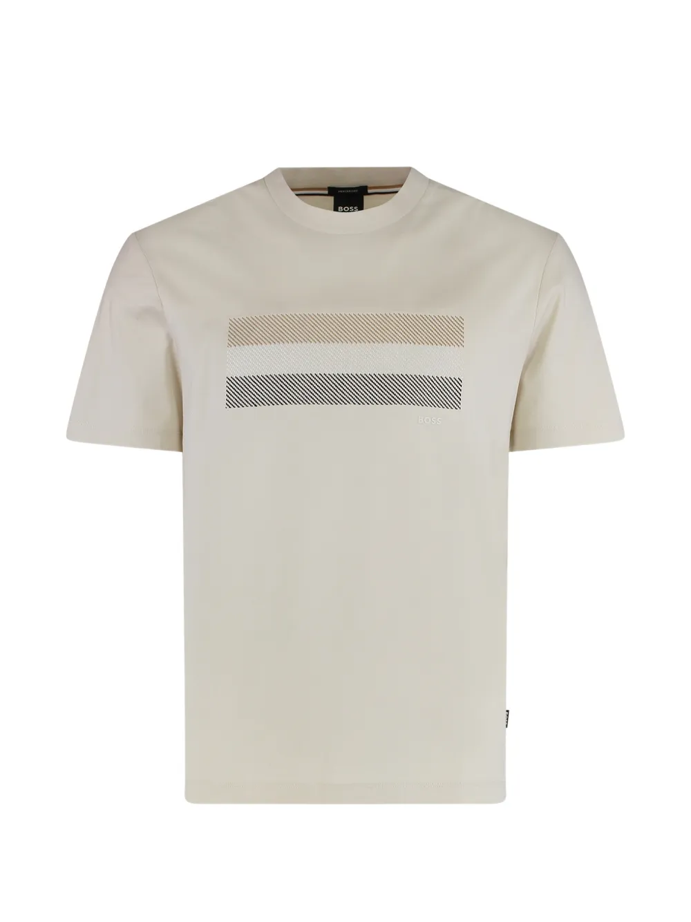 BOSS crew-neck T-shirt - Toni neutri