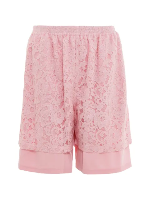 pushBUTTON bermudas con capa de encaje