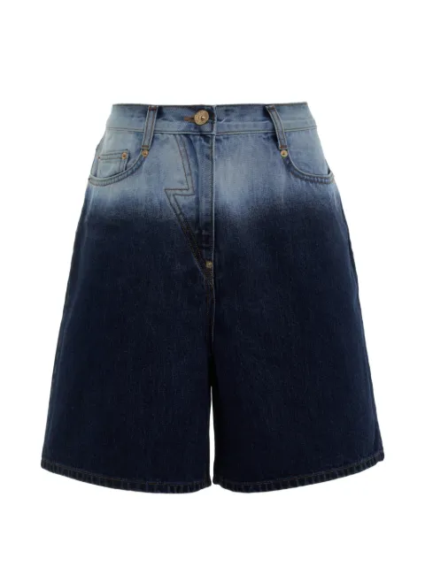 pushBUTTON gradient-effect lightning-bolt jeans
