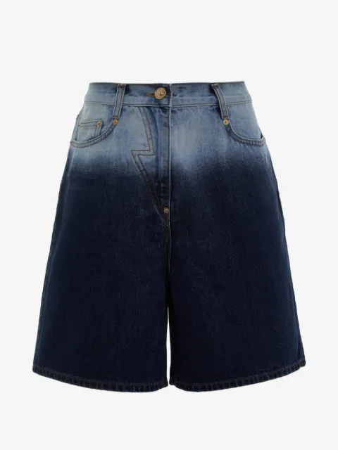 pushBUTTON gradient-effect lightning-bolt jeans