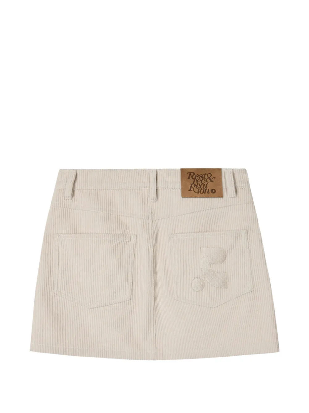 Rest&Recreation Ribfluwelen mini-rok Roze