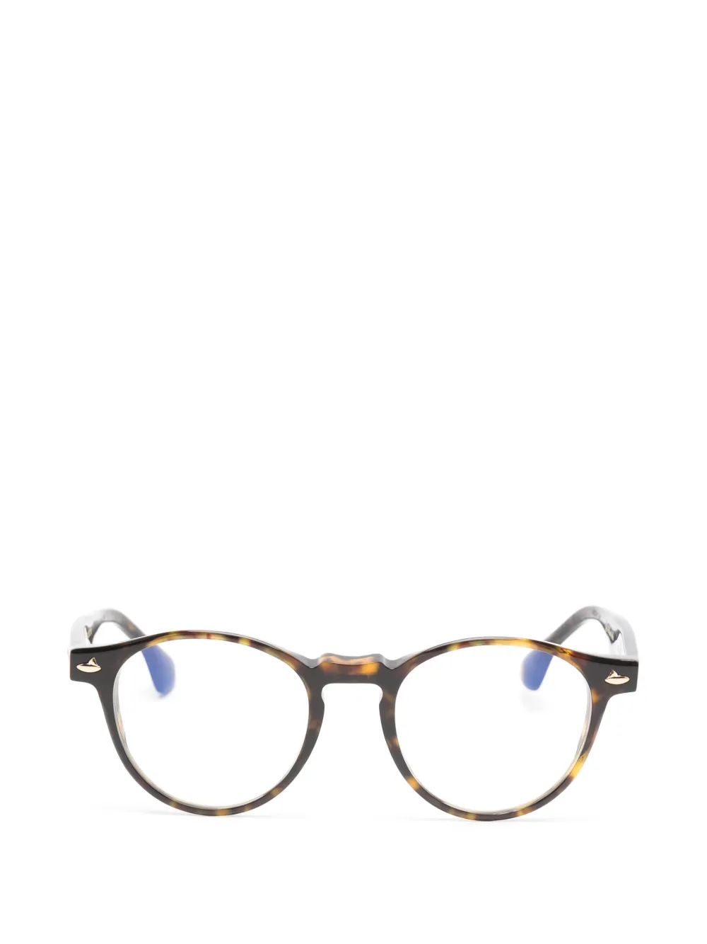 Sestini Eyewear Diciotto round-frame glasses - Marrone