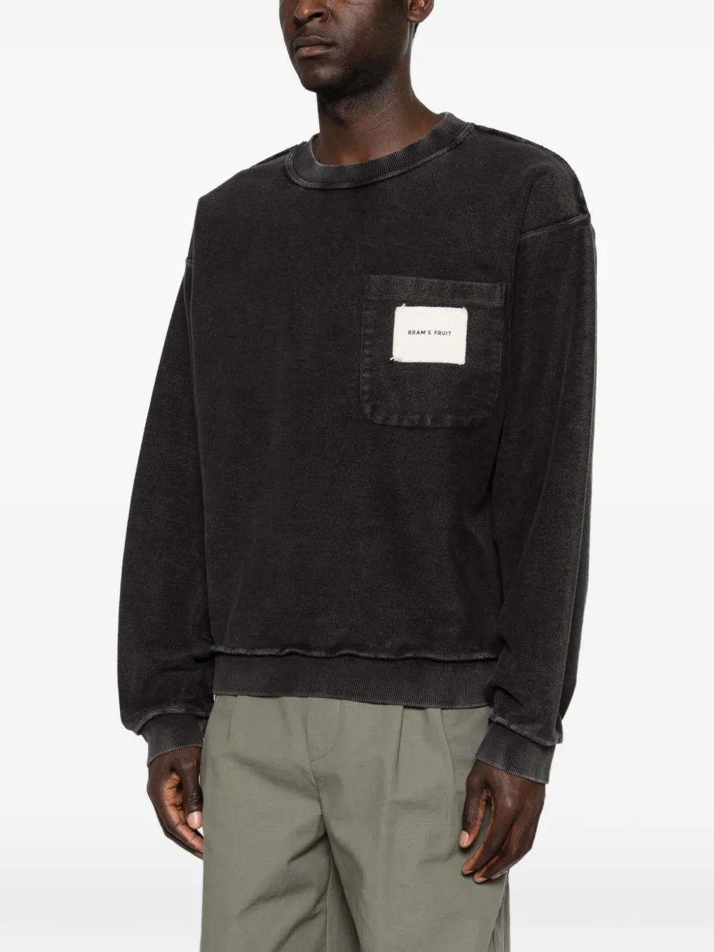  Bram’s Fruit Chest-pocket Sweatshirt - Black 