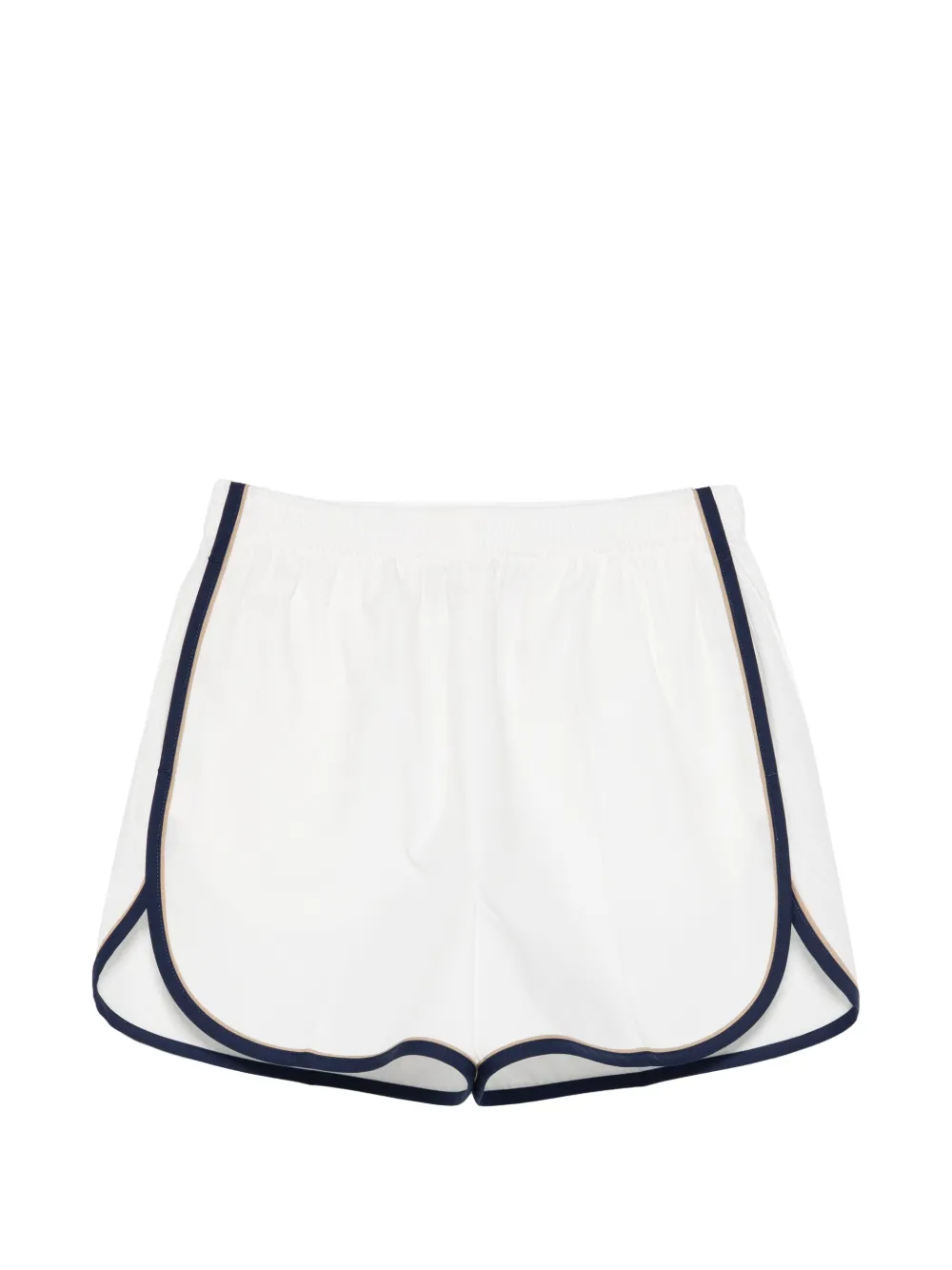 Prada Shorts con orli a contrasto - Bianco