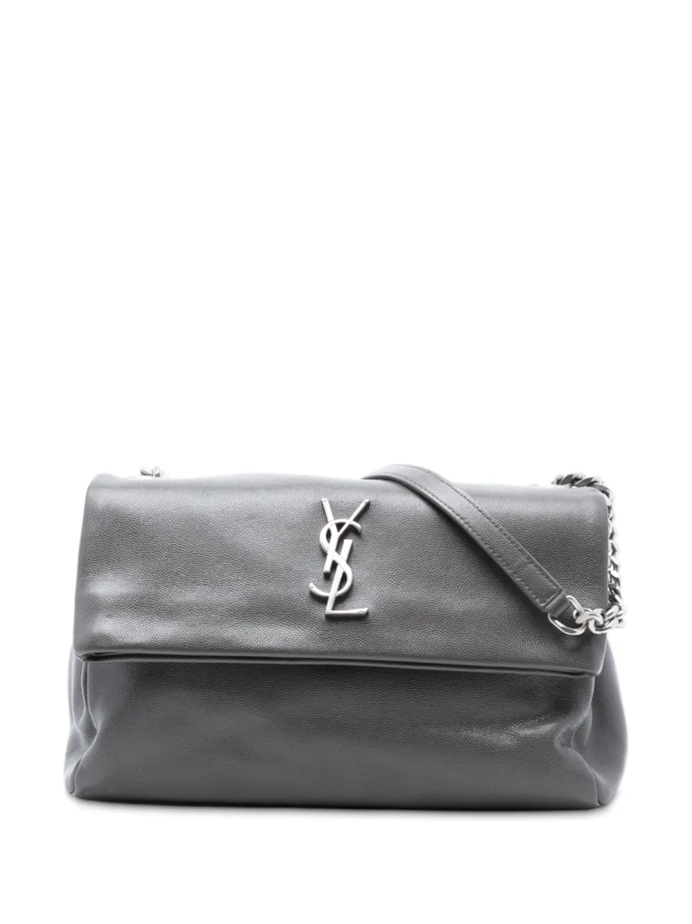 Saint Laurent Pre-Owned 2017 Medium Grain De Poudre West Hollywood crossbody bag - Grigio