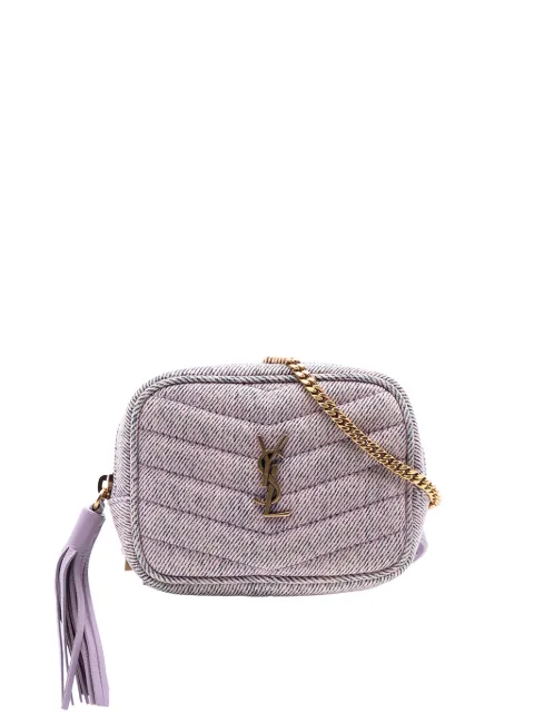 Saint Laurent Pre-Owned bolsa crossbody Baby Matelasse Denim Monogram Lou Camera Bag 2021