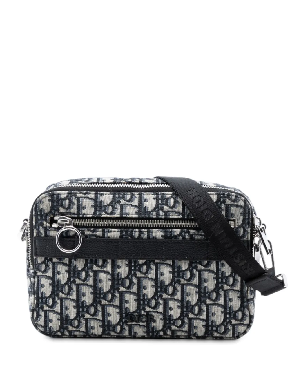 Christian Dior Pre-Owned 2019 Oblique Canvas Safari crossbody bag - Blu