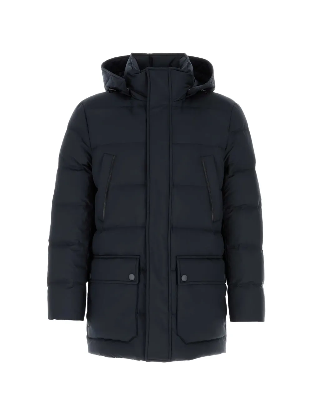 Canali hooded down jacket - Blu