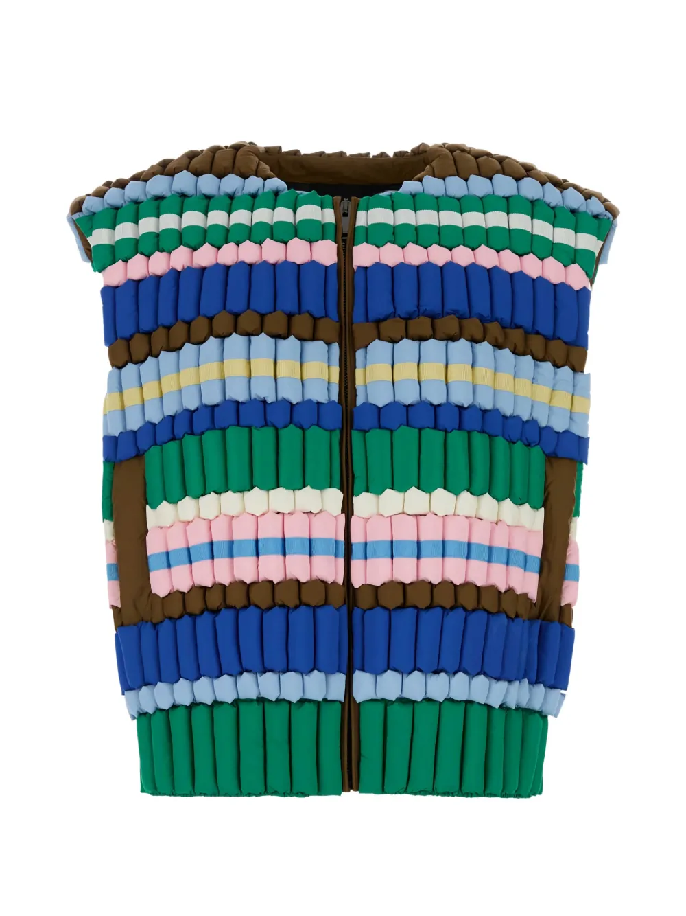 RAXXY striped gilet - Blu