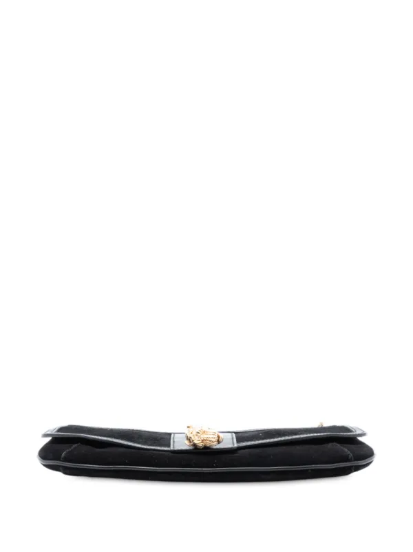 Gucci Pre-Owned 2000-2015 スエード タイガーヘッド ショルダー Gucci Pre-Owned 2000-2015 スエード タイガーヘッド ショルダー