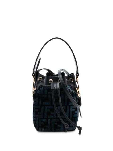 Fendi Pre-Owned 2010-2025 Mini Zucca Tapestry Mon Tresor Bucket Bag satchel