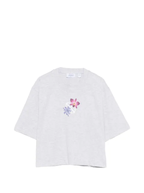 Off-White playera con estampado floral