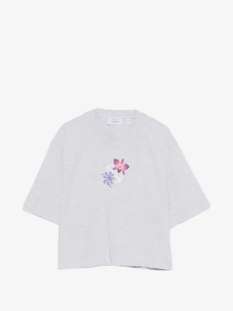 Off-White 플로럴 프린트 티셔츠