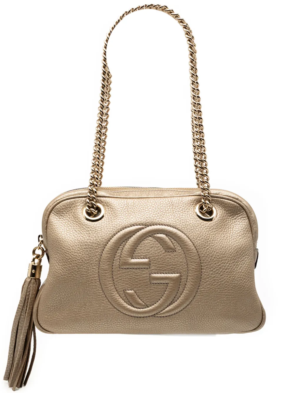 Gucci Pre-Owned 2000-2015 Leather Soho Chain Zip shoulder bag - Oro