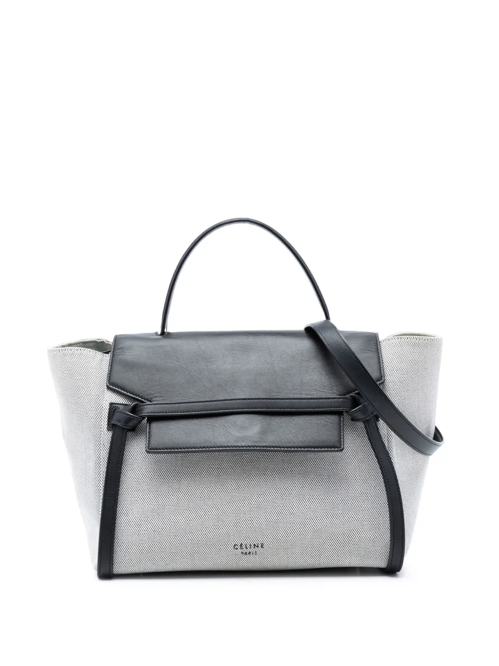 Celine Pre-Owned 2016 Mini Canvas Belt satchel - Grigio