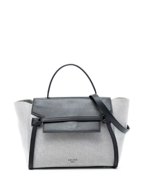 Celine Pre-Owned 2016 미니 캔버스 벨트 사첼 백