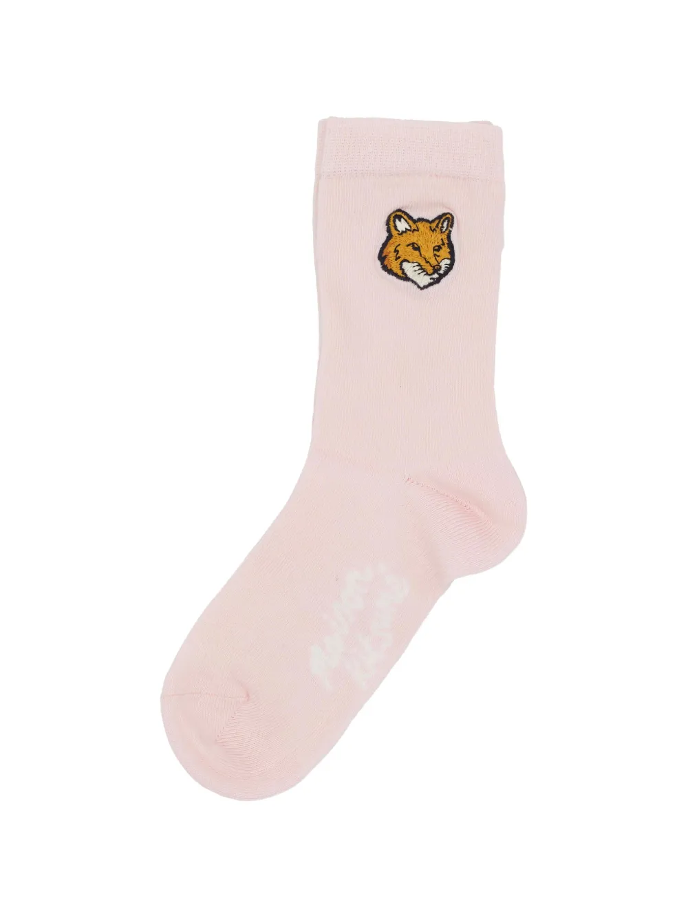 Maison Kitsuné Fox Head socks - Rosa