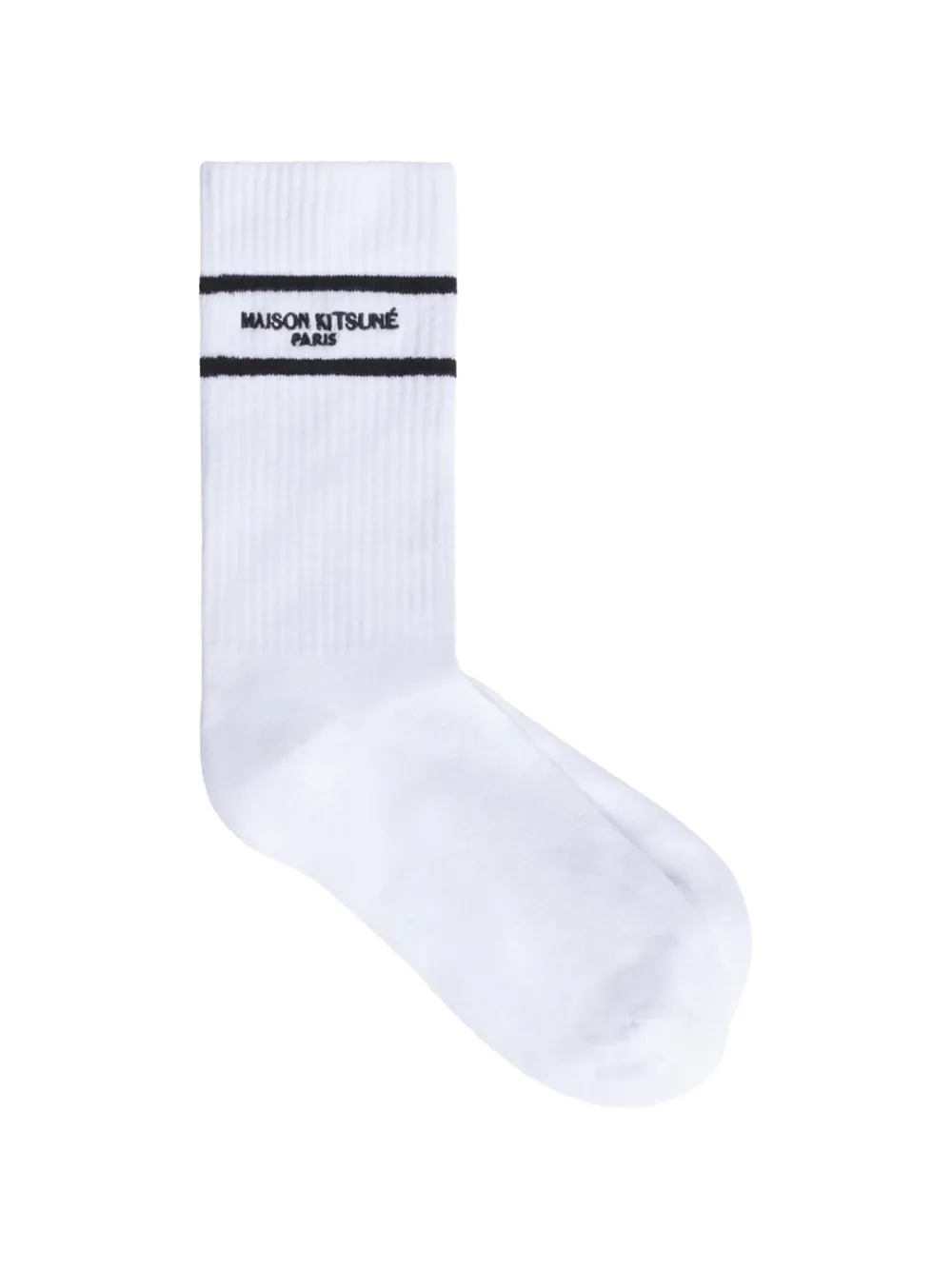 Maison Kitsuné stripe socks - Bianco