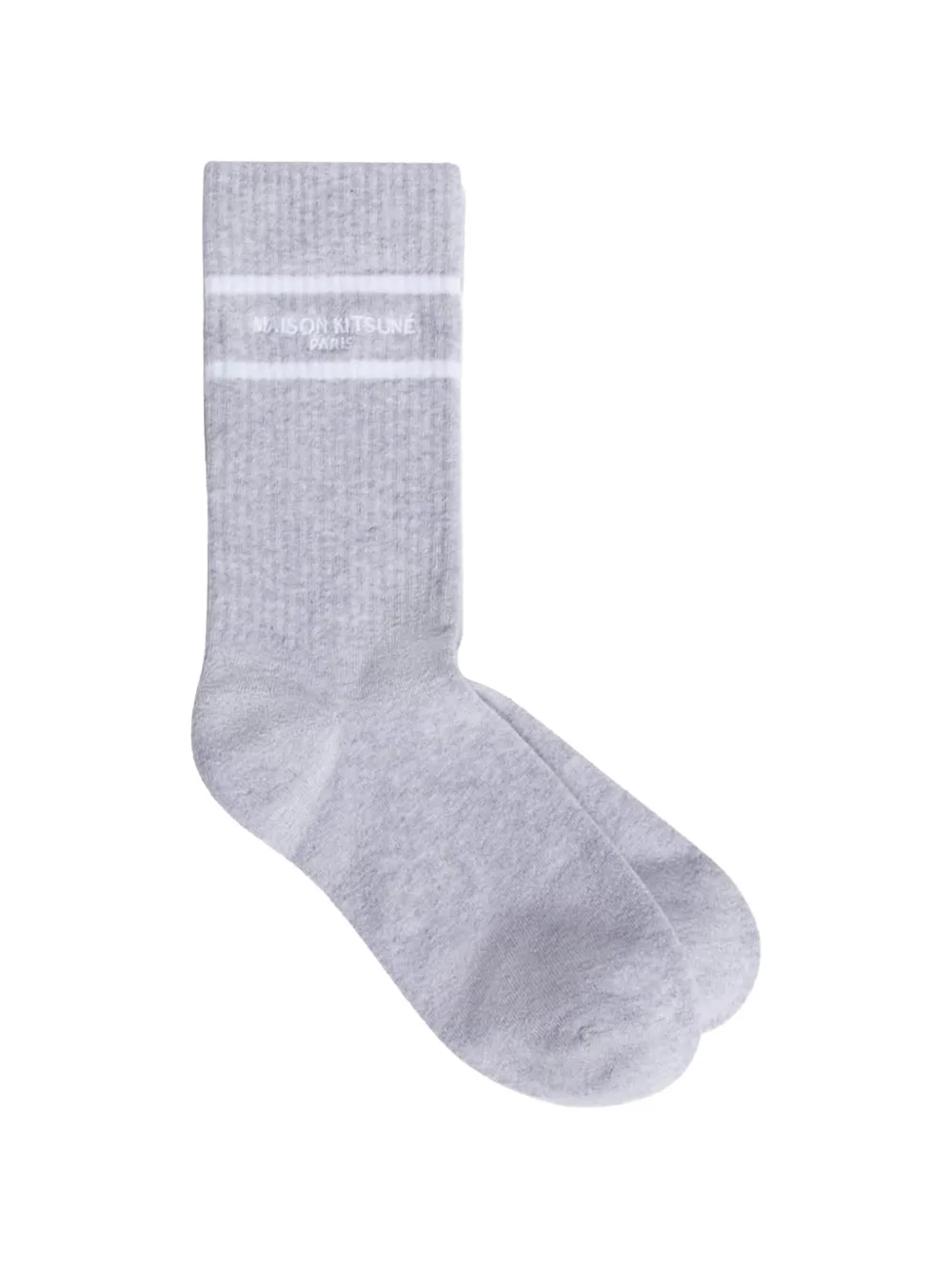 Maison Kitsuné stripe socks - Grigio