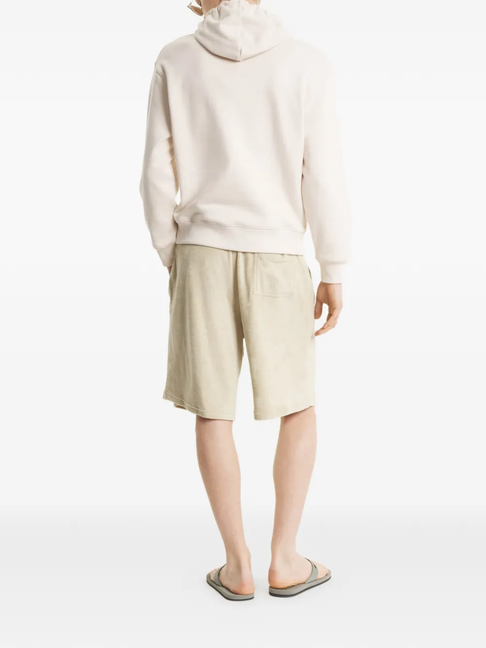 Maison Kitsuné Hoodie met vossenkop Beige