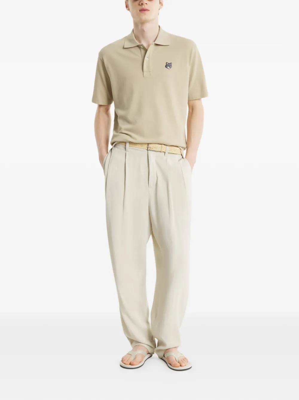 Maison Kitsuné 버튼 폴로 셔츠