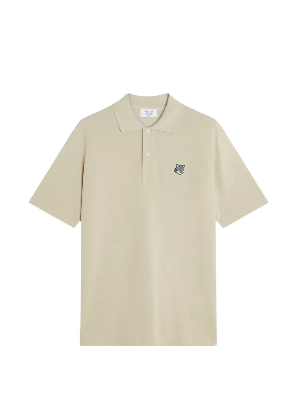 Maison Kitsuné Fox-motif polo shirt - Toni neutri