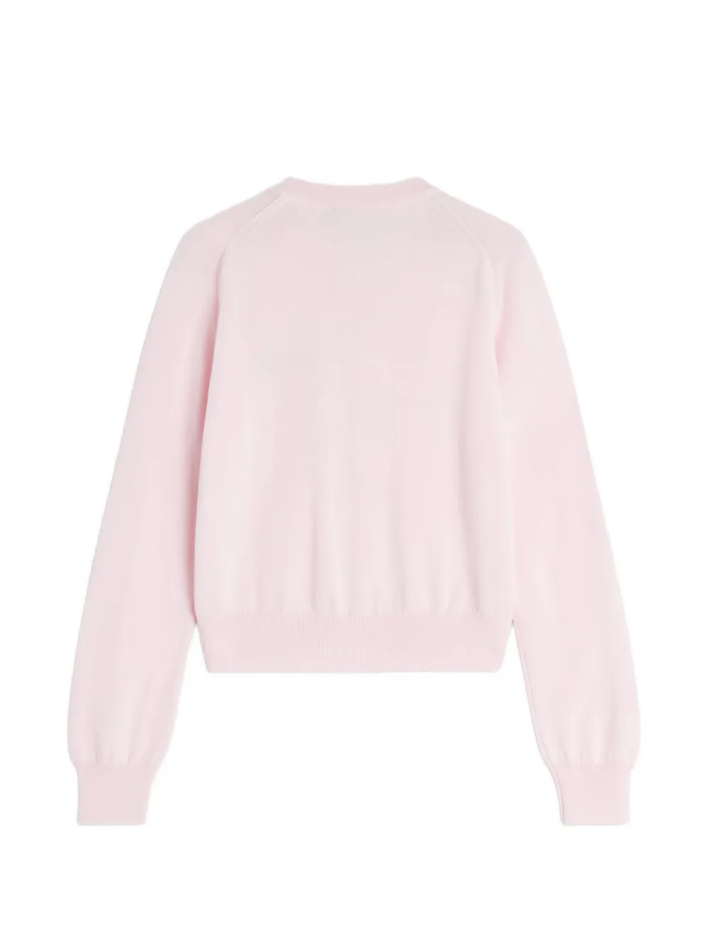  Maison Kitsuné Fox-embroidered Cardigan - Pink 