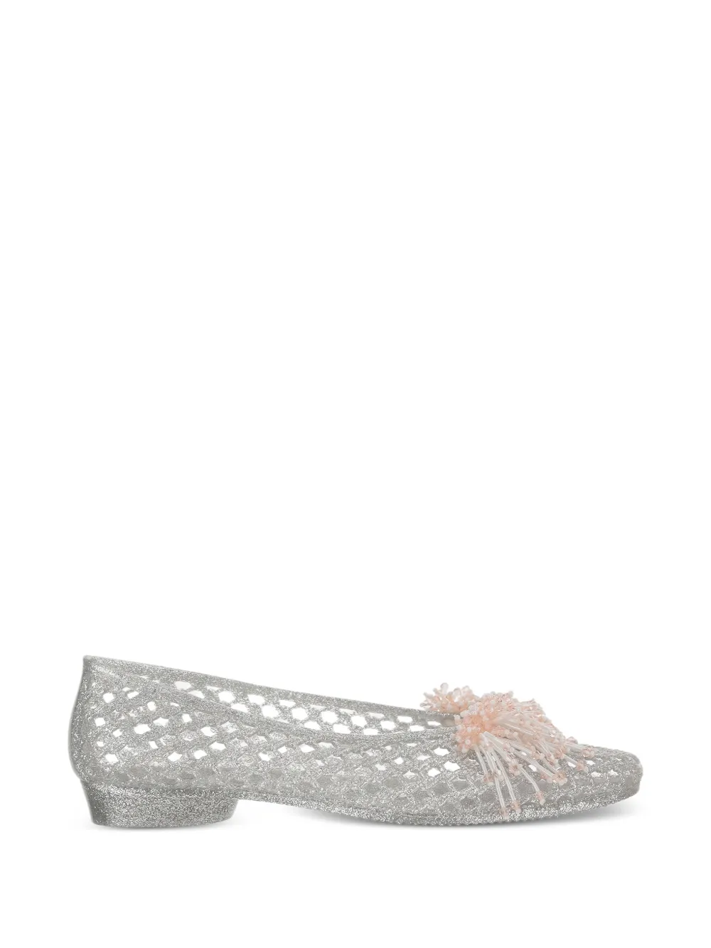 HEAVENLY JELLY Vow metallic ballet flats - Argento
