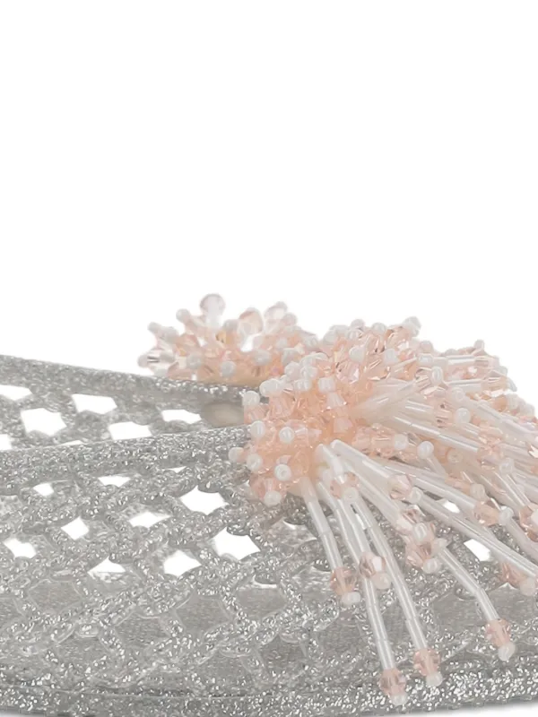 HEAVENLY JELLY Vow メタリック フラットシューズ | シルバートーン