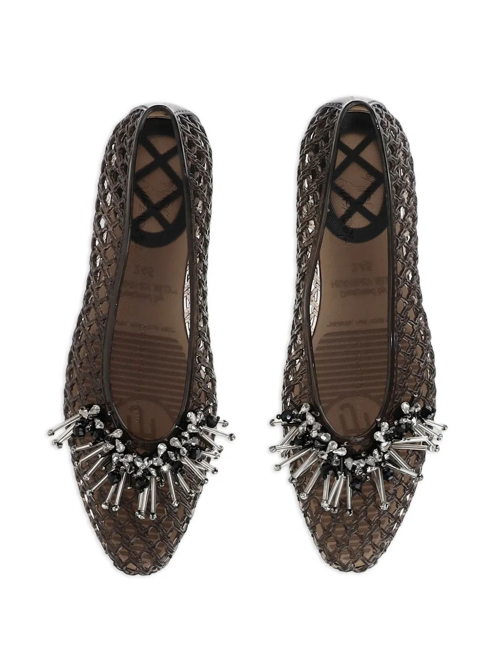 HEAVENLY JELLY Ballerina's verfraaid met kralen Zwart
