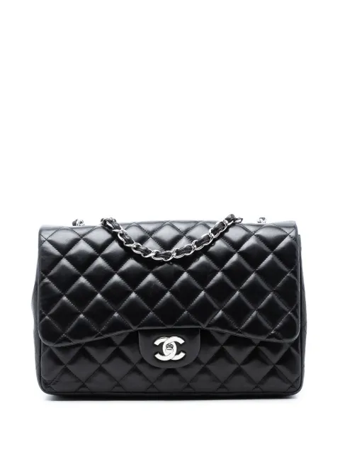 CHANEL Pre-Owned 2009-2010 Jumbo Classic Lambskin Single Flap shoulder bag