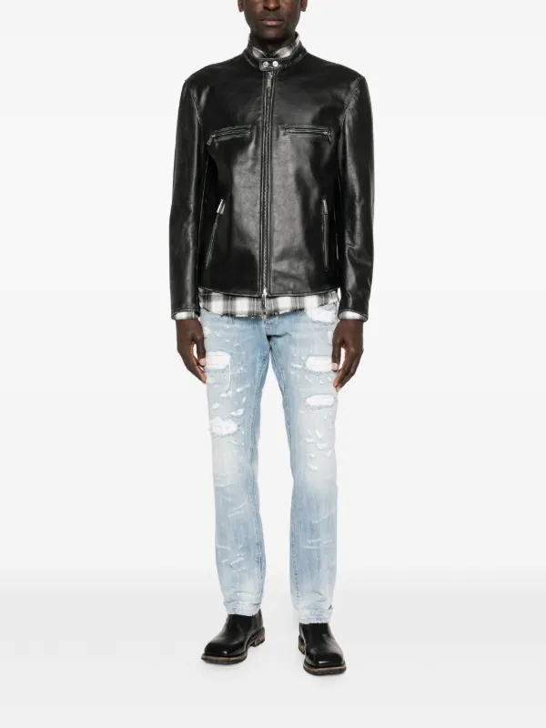 DSQUARED2 Bad Boy レザージャケット | ブラック | FARFETCH JP