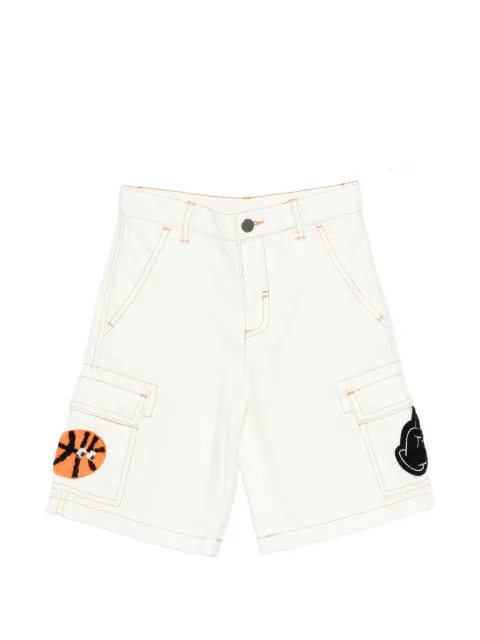 Stella McCartney Kids شورت كارغو بأبليكة