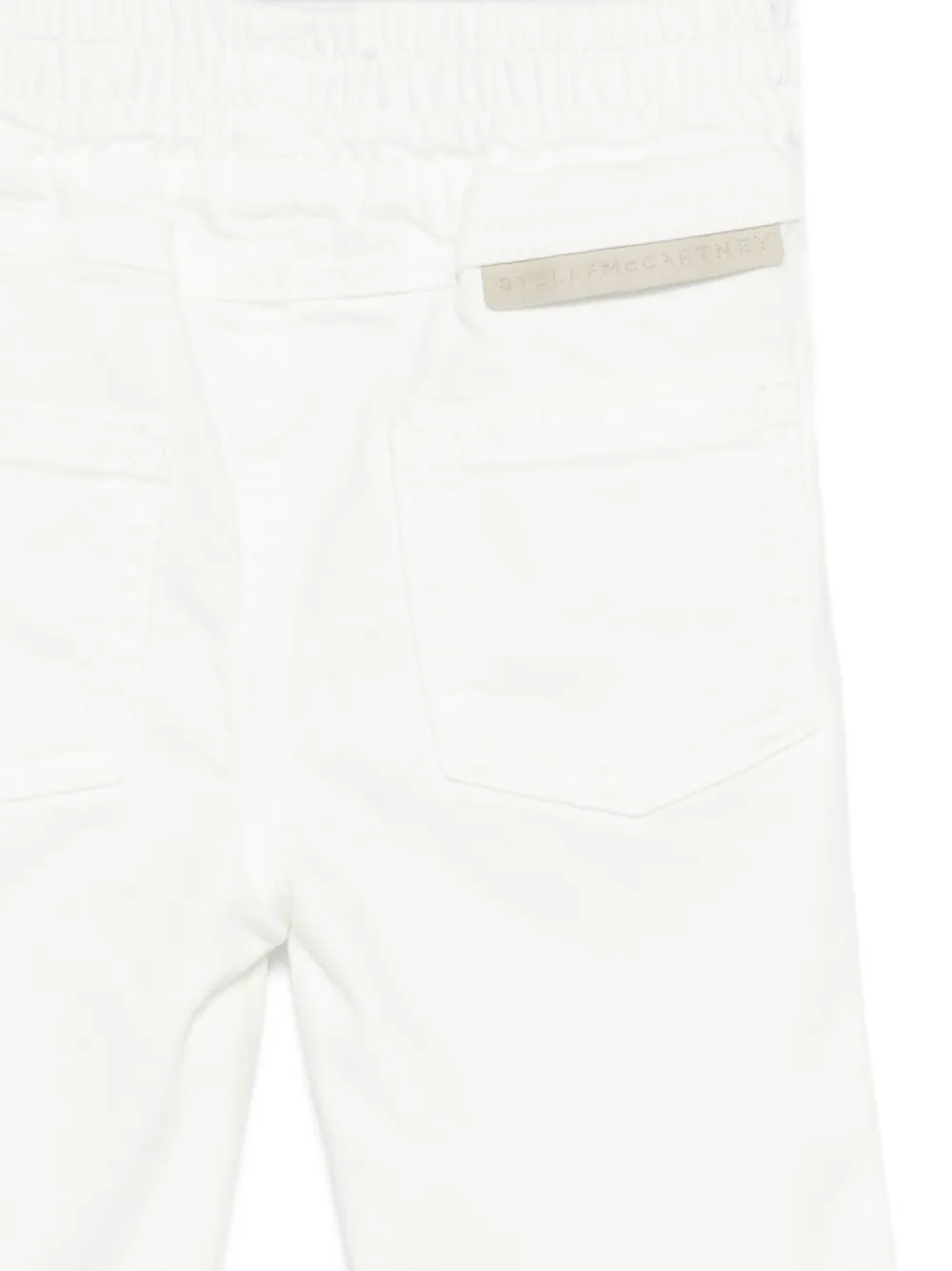 Stella McCartney Kids Elastische jeans Wit