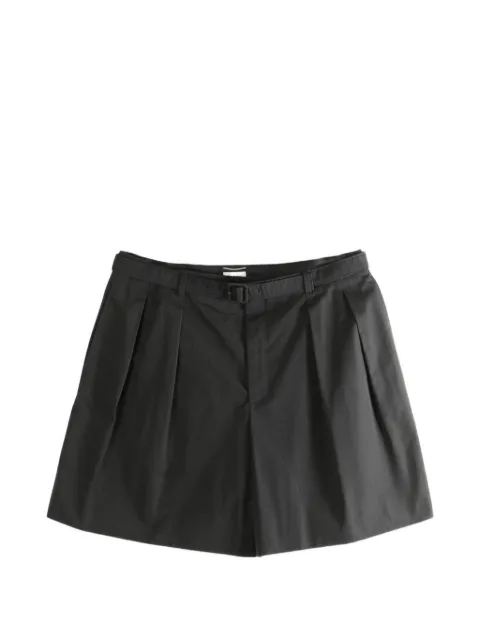 Saint Laurent pleated belt shorts