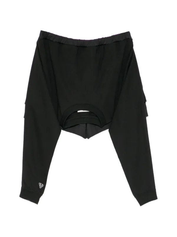 MIHARA YASUHIRO ショートパンツ　レイヤード　キュロット Maison MIHARA YASUHIRO レイヤード ショートパンツ | ブラック