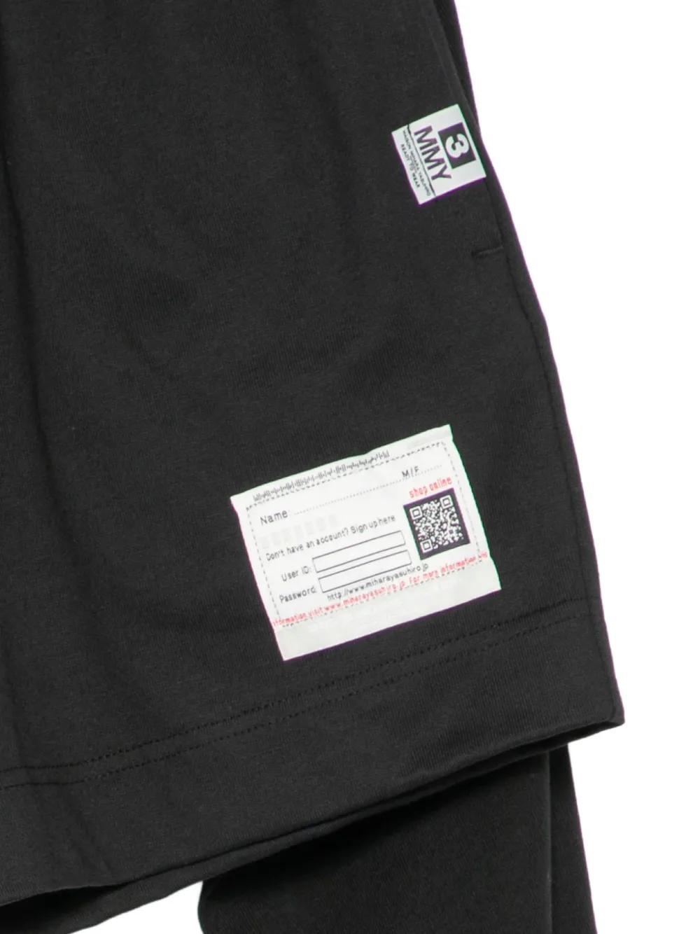  Maison Mihara Yasuhiro Layered Shorts - Black 