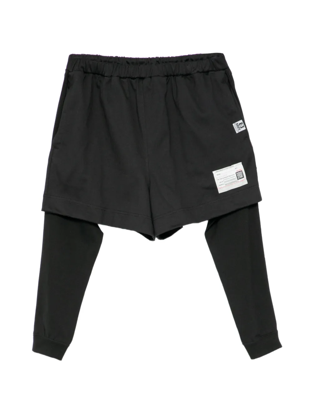 Maison MIHARA YASUHIRO layered shorts - Nero